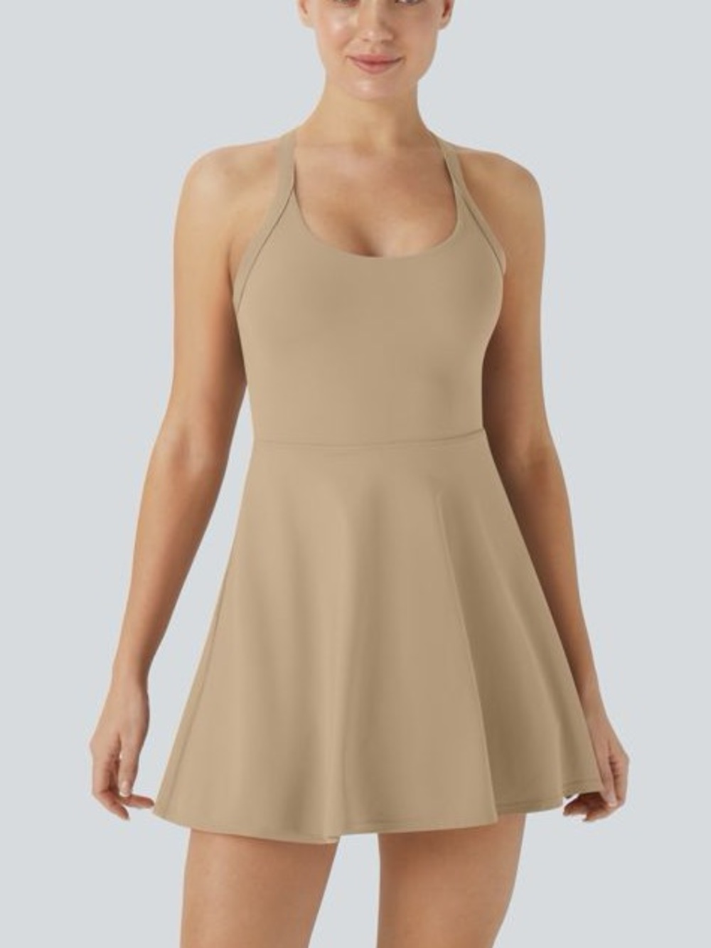 *NWOT* Halara SoftlyZero Airy Backless Twisted Dance Tennis Fitness Active Dress